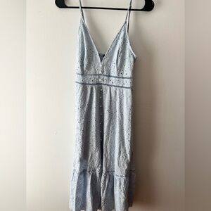 Simplee Apparel Light Blue Midi Dress